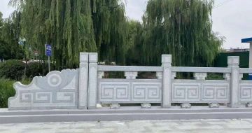 鹰潭 芝麻灰桥栏杆、河道栏杆安装效果