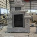鹰潭 芝麻灰高档墓碑、土墓，一套也支持定做