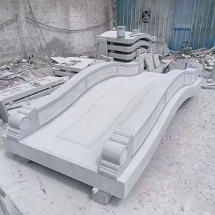 鹰潭 芝麻灰花岗岩园林景观 小石桥