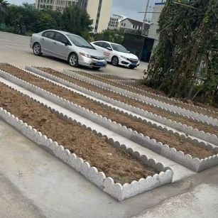 鹰潭 花边石、花围石、花园石安装效果