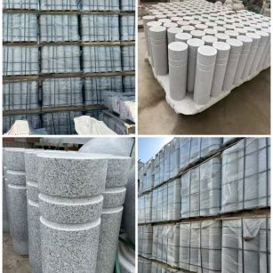 鹰潭 芝麻白花岗岩挡车柱、隔离柱多少钱