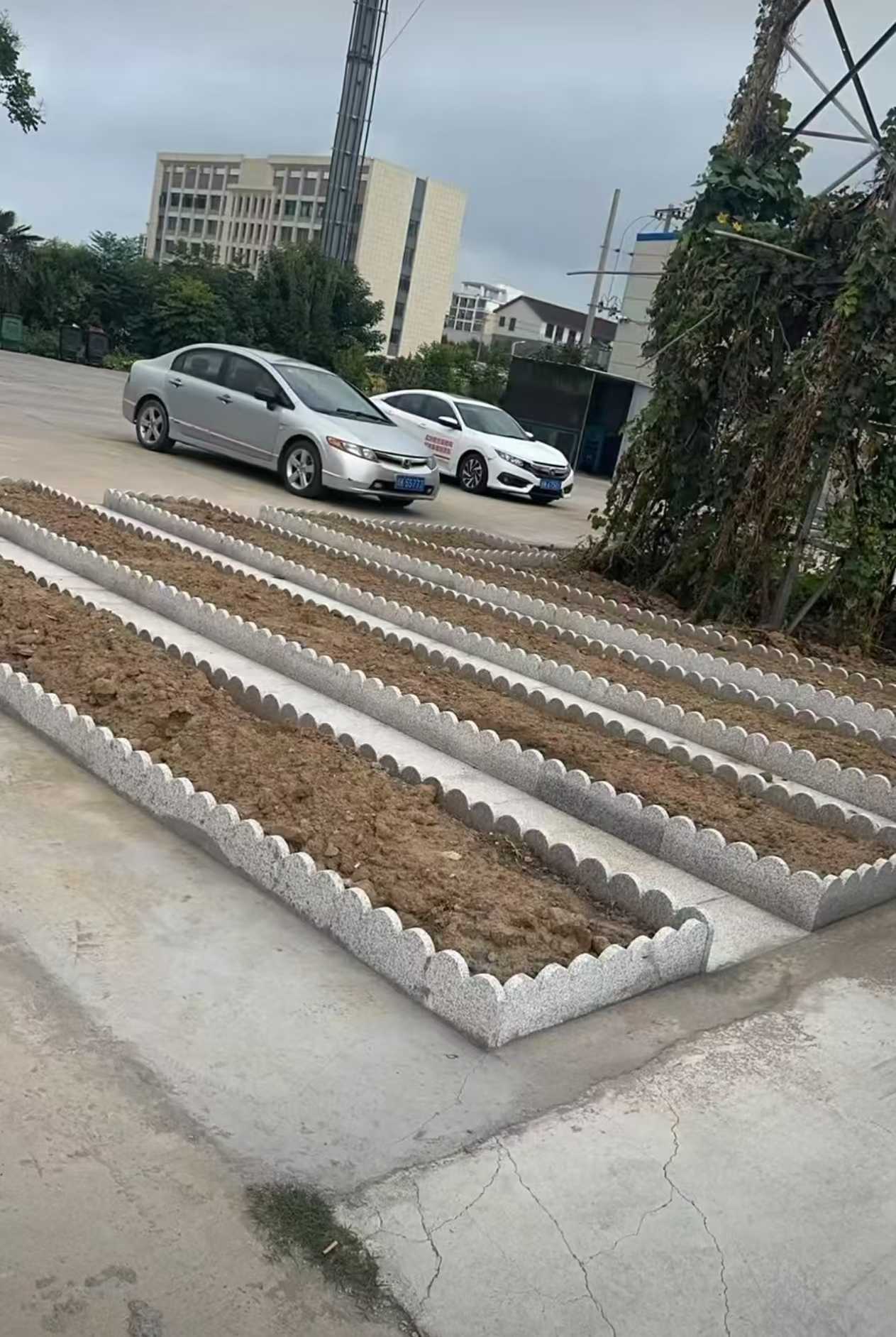 鹰潭 花边石、花围石、花园石安装效果