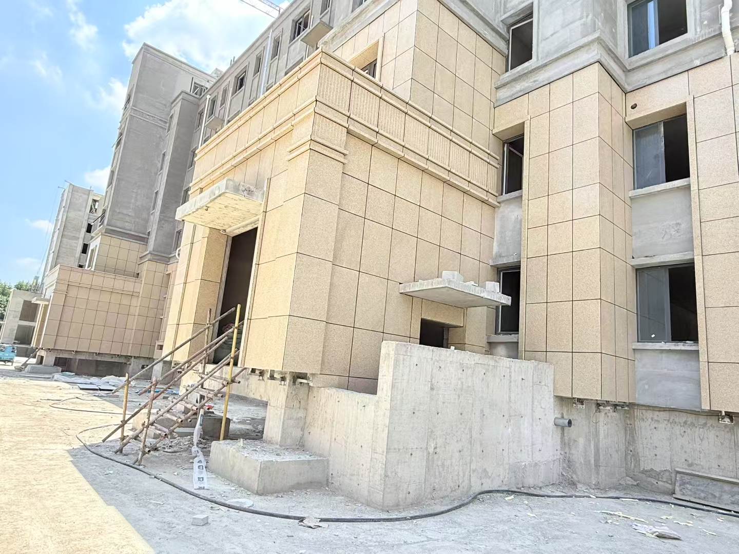 鹰潭 黄金麻干挂，工地实拍